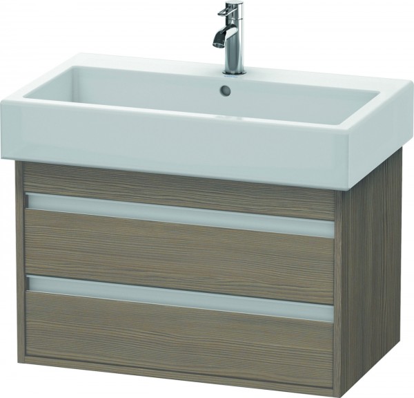 Duravit Ketho Waschtischunterbau wandhängend Eiche Terra Matt 750x440x480 mm - KT663703535