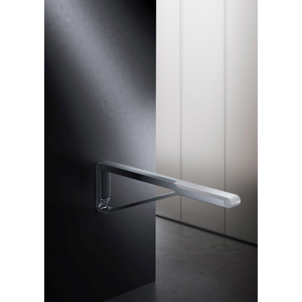 KEUCO AXESS Stützklappgriff, Aluminium, für Waschtisch und WC, 85 cm, 35003010851