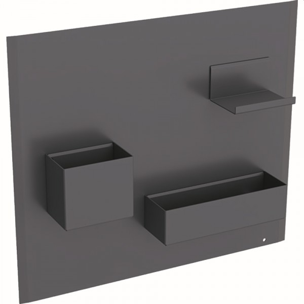 Geberit Acanto Magnetwand Set, 449x388x75mm Metall pulverbeschichtet, Lava, 500649JK2