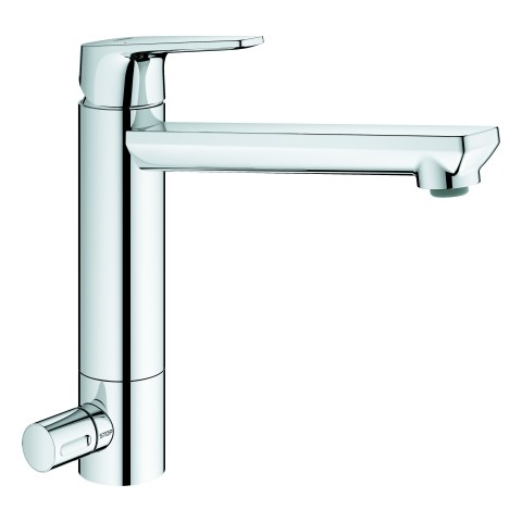 GROHE EH-Spültischbatterie BauEdge 31696 mh. Ausl. GROHE ZERO Absperrventil chrom, 31696000