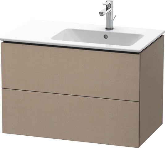 Duravit L-Cube Waschtischunterbau wandhängend Leinen Matt 820x481x550 mm - LC6292075750E00