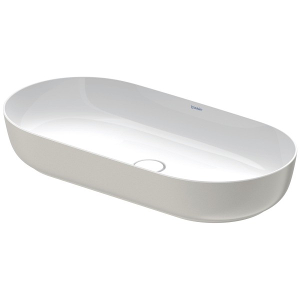 Duravit Luv Aufsatzbecken Weiß Hochglanz / Grau Seidenmatt, 800 mm - 03798023001