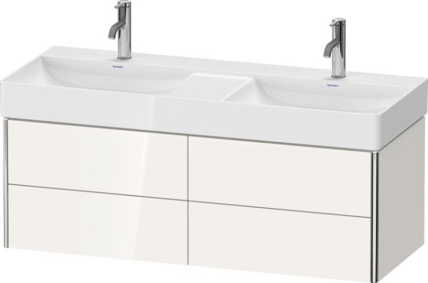 Duravit XSquare Waschtischunterbau wandhängend Weiß Hochglanz 1184x460x397 mm - XS416408585