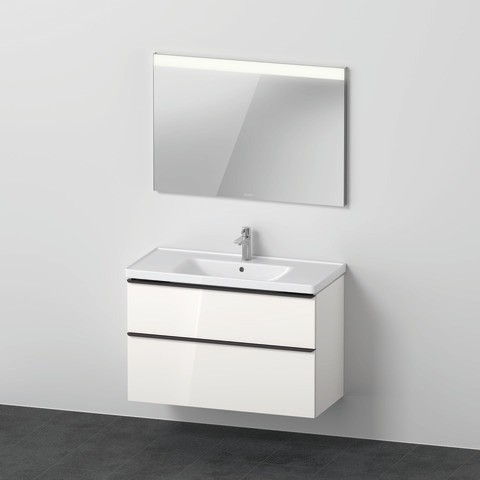 Duravit D-Neo Möbelwaschtisch mit Waschtischunterbau und Spiegel 1000x480x2000 mm - DE011402222