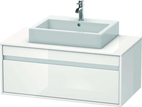 Duravit Ketho Konsolenwaschtischunterbau wandhängend Weiß Hochglanz 1000x550x426 mm - KT669502222