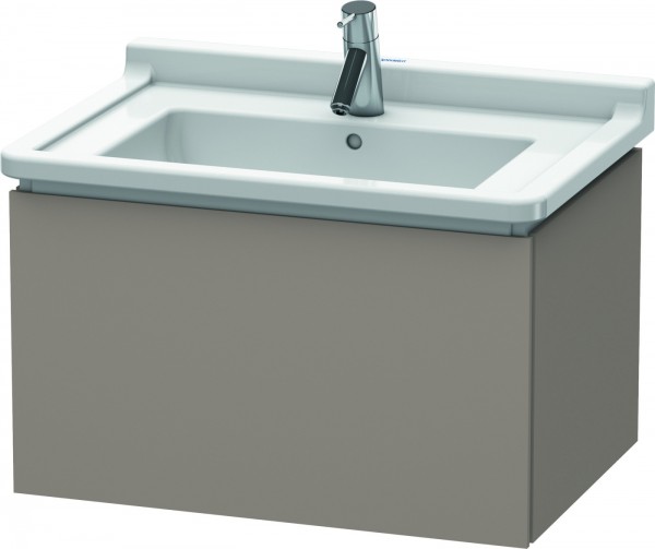 Duravit L-Cube Waschtischunterbau wandhängend Basalt Matt 670x469x408 mm - LC616404343