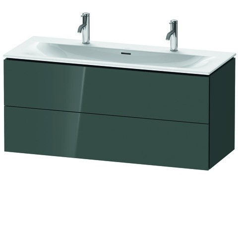 Duravit L-Cube Waschtischunterbau wandhängend Dolomiti Grau Hochglanz 1220x481x550 mm - LC630903838