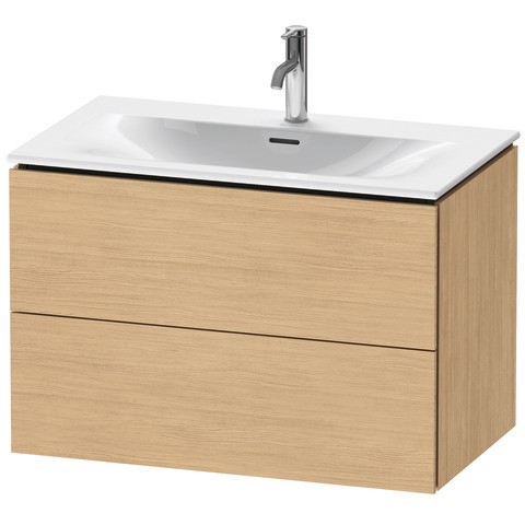 Duravit L-Cube Waschtischunterbau wandhängend Natur Eiche Matt 820x481x550 mm - LC6307030300E00