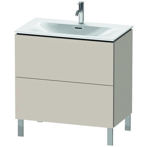 Duravit L-Cube Waschtischunterbau bodenstehend Taupe Matt 820x481x704 mm - LC659709191