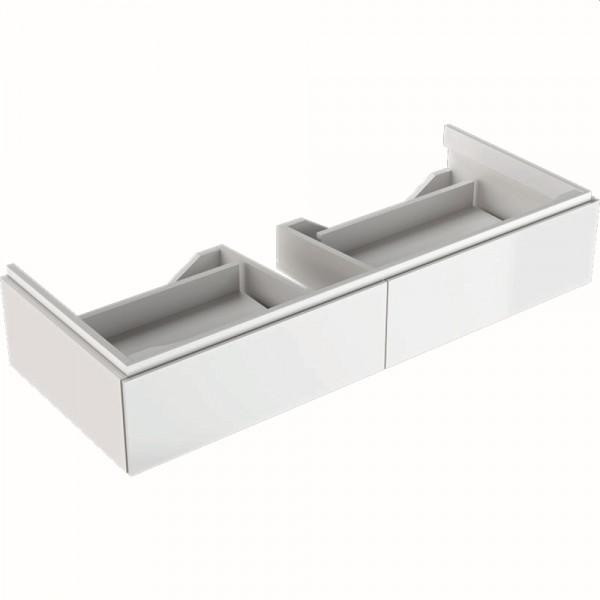 Geberit Xeno2 Unterschrank f. Waschtisch m. B:120cm m. 2 Schubl., 117,4x22x46,2cm, weiß, 500517011