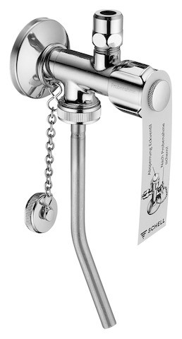 Schell Probenahme-Eckventil Langer Schaft, ASAG, 1/2", chrom, 038350699