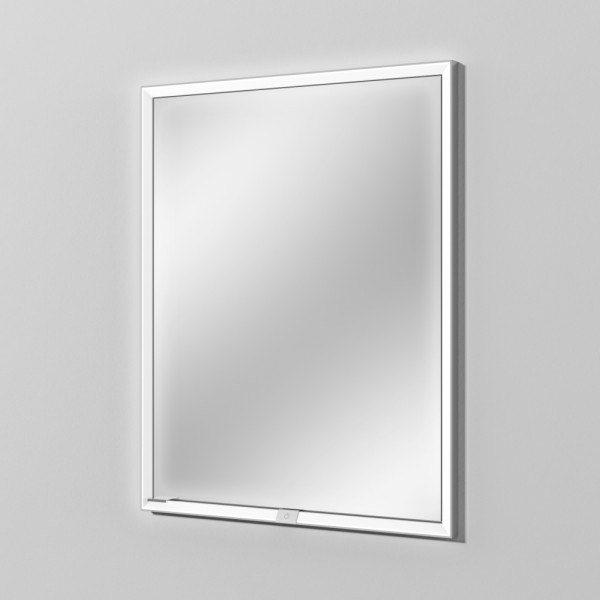 Sanipa Reflection Aluminium-Wandeinbau-Spiegelschrank WIM 60 mit LED-Beleuchtung, AU0416L