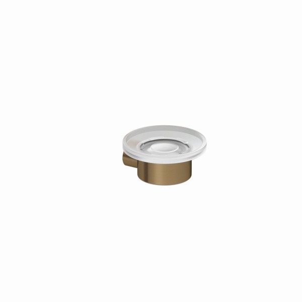 Kludi VELA R Seifenschale transparentes Glas Brushed Bronze, 58985N1