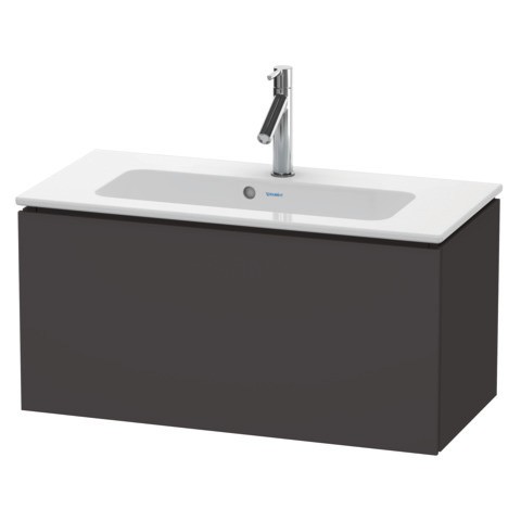 Duravit L-Cube Waschtischunterbau wandhängend Graphit Supermatt 820x391x400 mm - LC6157080800E00