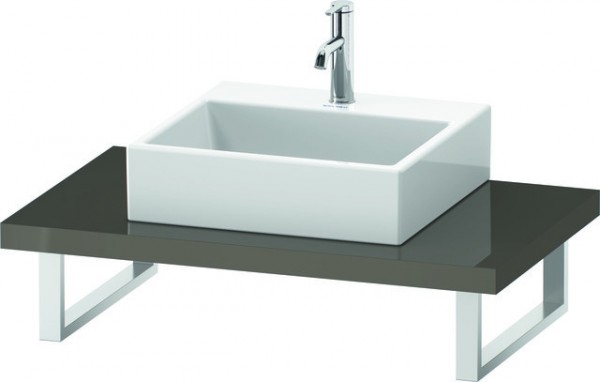 Duravit L-Cube Konsole Flanell Grau Hochglanz 800x550x45 mm - LC102C08989