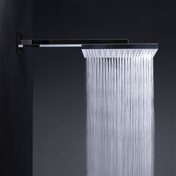 Herzbach LIVING SPA Wand-Regenbrause TWIN FLOW 300x300mm Chrom, 11.044277.1.01