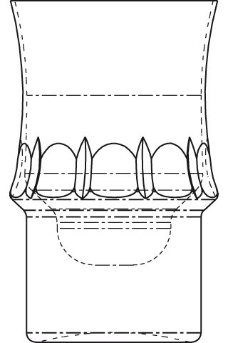 Jado Ersatzmundglas, für Mundglas, H960638NU Kristallglas