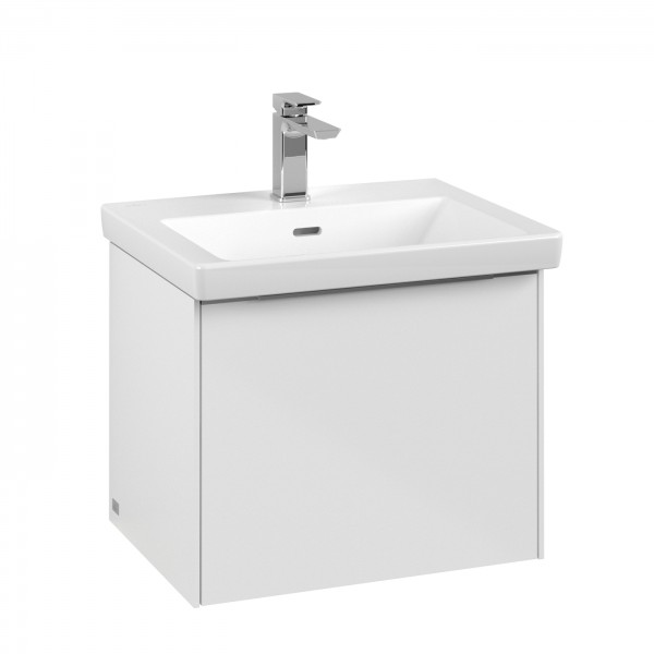 Villeroy & Boch Subway 3.0 Waschbeckenunterschrank, mit Beleuchtung, 1 Auszug, 523 x 432 x 431,5 mm,