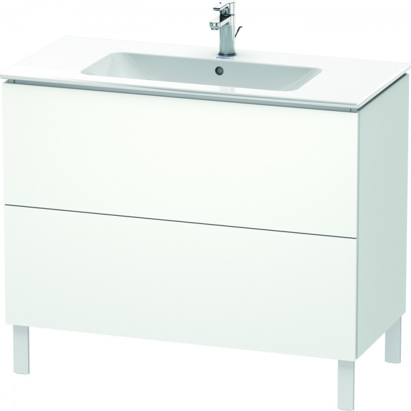 Duravit L-Cube Waschtischunterbau bodenstehend Weiß Matt 1020x481x704 mm - LC662701818