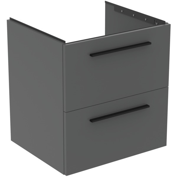 Ideal Standard Waschtischunterschrank i.life B 2 Auszüge 600x505x630mm Quarzgrau matt, T5270NG