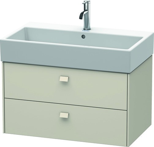 Duravit Brioso Waschtischunterbau wandhängend Taupe Matt 784x459x442 mm - BR415509191