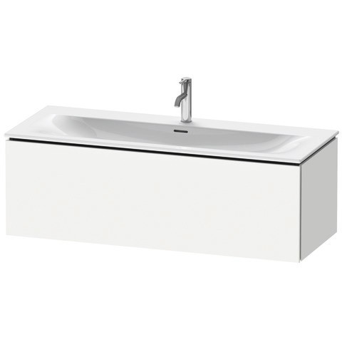 Duravit L-Cube Waschtischunterbau wandhängend Weiß Matt 1220x481x400 mm - LC6139018180A00