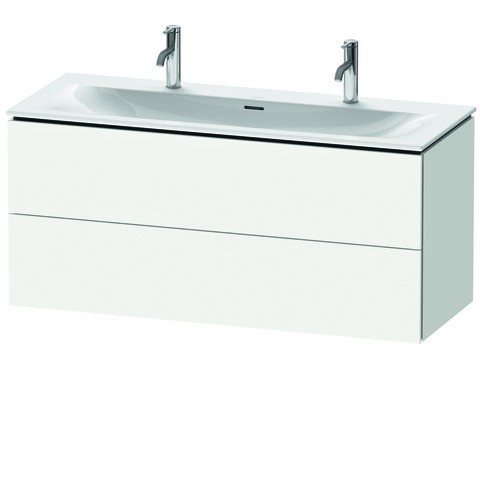 Duravit L-Cube Waschtischunterbau wandhängend Weiß Matt 1220x481x550 mm - LC630901818