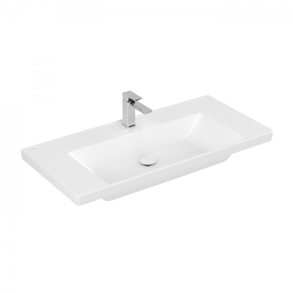 Villeroy & Boch Subway 3.0 Schrankwaschtisch, 1000 x 470 x 165 mm, Stone White CeramicPlus, ohne Übe