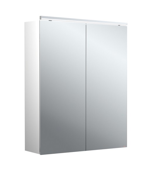 emco Lichtspiegelschrank pure II Classicleuchte, Aufputz, mit Waschtischbeleuchtung, 2 Tür, 600mm, 9