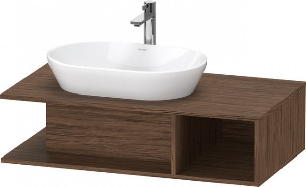 Duravit D-Neo Konsolenwaschtischunterbau wandhängend Nussbaum dunkel Matt 1000x550x260 mm - DE492902