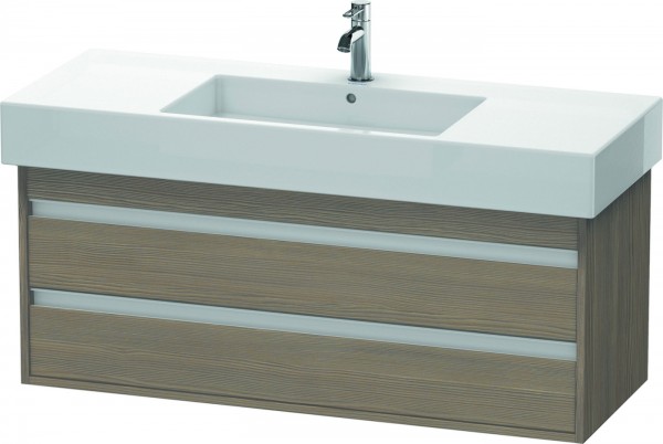 Duravit Ketho Waschtischunterbau wandhängend Eiche Terra Matt 1200x455x480 mm - KT664203535