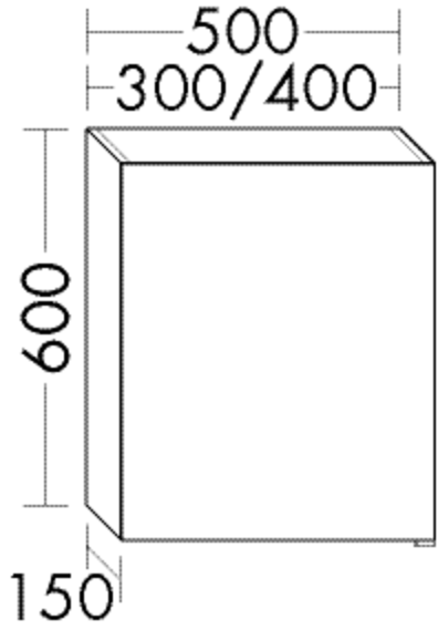 Burgbad Spiegelschrank Sys30 PG1 Aqua 600x300x160 Weiß Matt, SPJC030LF1719