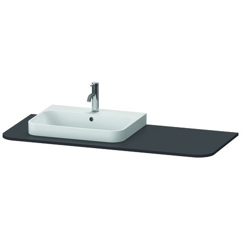 Duravit Happy D.2 Plus Konsole Graphit Supermatt 1300x550x16 mm - HP031KL8080