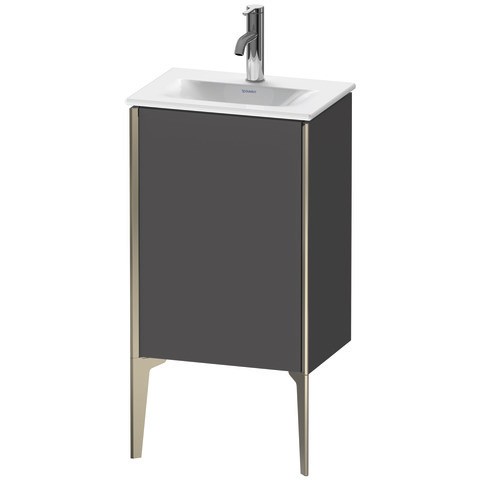 Duravit XViu Waschtischunterbau bodenstehend Graphit Matt 430x310x591 mm - XV4068LB149