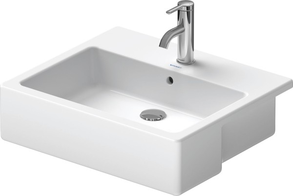 Duravit Vero Halbeinbauwaschtisch Weiß Hochglanz 550 mm - 0314550000