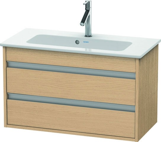 Duravit Ketho Waschtischunterbau wandhängend Natur Eiche Matt 800x385x480 mm - KT645303030