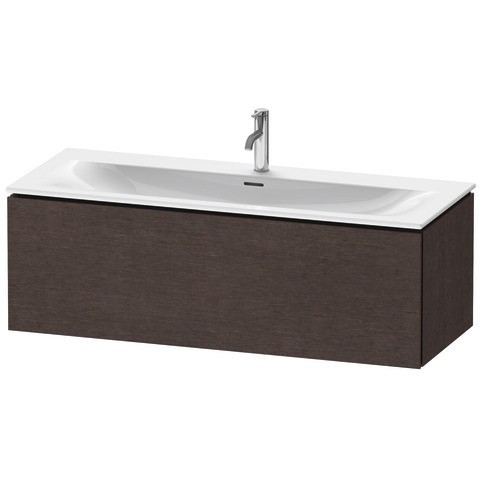 Duravit L-Cube Waschtischunterbau wandhängend Eiche dunkel gebürstet Matt 1220x481x400 mm - LC613907