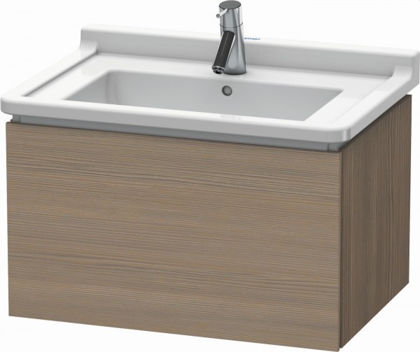 Duravit L-Cube Waschtischunterbau wandhängend Eiche Terra Matt 670x469x408 mm - LC616403535