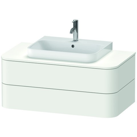 Duravit Happy D.2 Plus Konsolenwaschtischunterbau wandhängend Weiß Seidenmatt 1000x550x408 mm - HP49