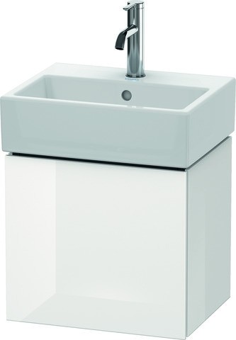 Duravit L-Cube Waschtischunterbau wandhängend Nussbaum dunkel Matt 434x341x400 mm - LC6245L2121