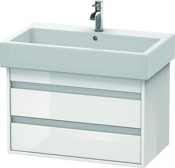 Duravit Ketho Waschtischunterbau wandhängend Weiß Hochglanz 750x440x480 mm - KT663702222