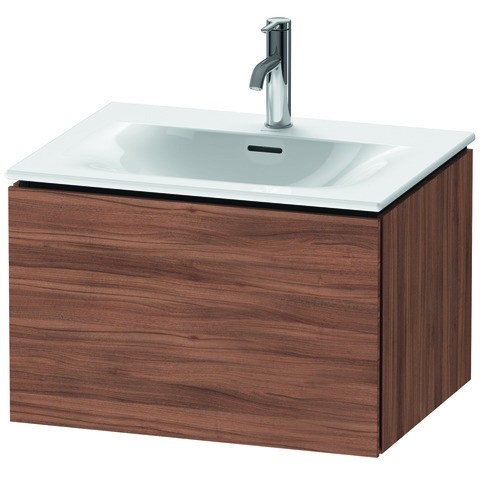 Duravit L-Cube Waschtischunterbau wandhängend Nussbaum Matt 620x481x400 mm - LC613507979