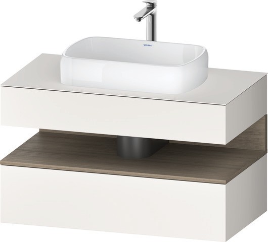 Duravit Qatego Konsolenwaschtischunterbau wandhängend Weiß Supermatt 1000x550x600 mm - QA47310358400