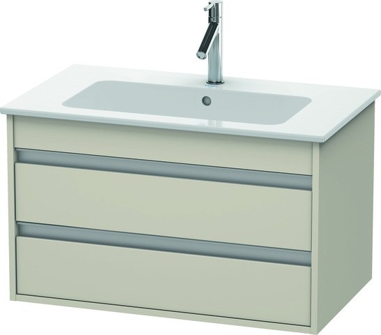 Duravit Ketho Waschtischunterbau wandhängend Taupe Matt 800x475x480 mm - KT642909191