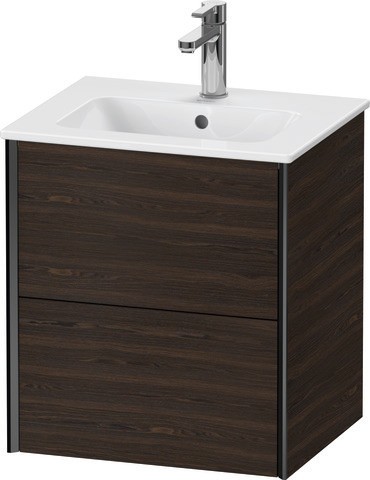 Duravit XViu Waschtischunterbau wandhängend Nussbaum gebürstet Matt 510x420x560 mm - XV43150B269