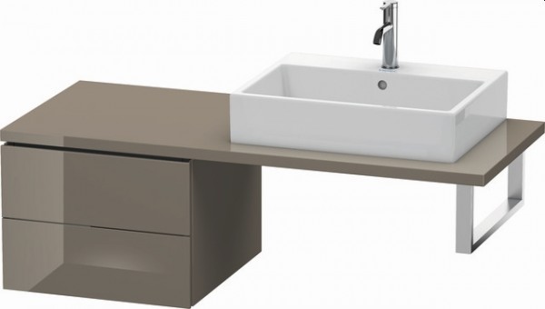 Duravit L-Cube Unterschrank für Konsole Flanell Grau Hochglanz 520x547x400 mm - LC583708989