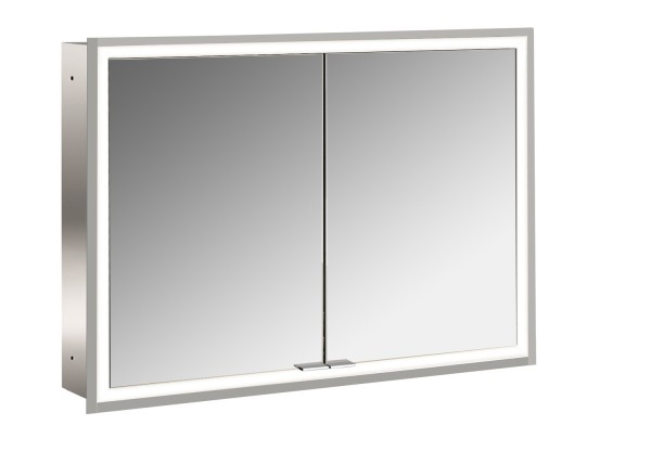 emco LED-Lichtspiegelschrank prime Facelift Unterputz, 1000 mm, 2-türig, IP 20 Rückwand weiß, 949706