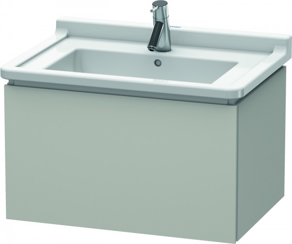 Duravit L-Cube Waschtischunterbau wandhängend Betongrau Matt 670x469x408 mm - LC616400707