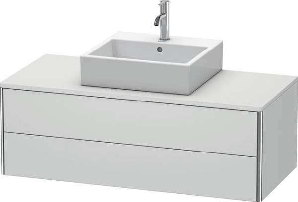 Duravit XSquare Konsolenwaschtischunterbau wandhängend Weiß Seidenmatt 1200x548x400 mm - XS491203636