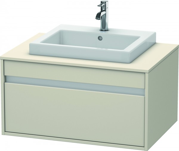 Duravit Ketho Konsolenwaschtischunterbau wandhängend Taupe Matt 800x550x426 mm - KT679409191